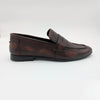 STEPLAR Men's Burnished Leather Formal Slip-On Dress Shoe
