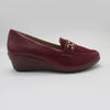 STEPLAR Burgundy Comfort Wedge Loafer