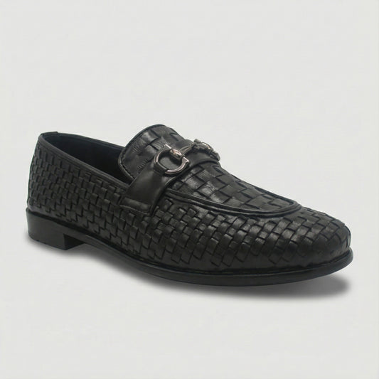 Men's Basketweave Formal Dress Shoe