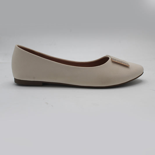 STEPLAR Elegant Ribbed Charm Flat