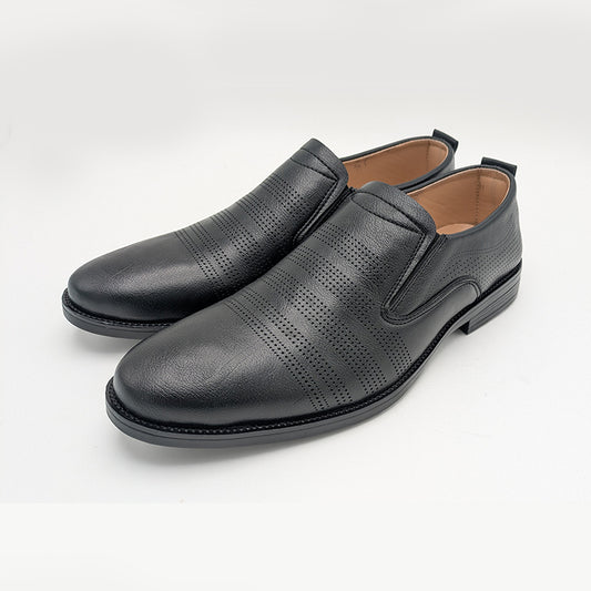 Men's Breathable Perforated Formal Slip-On Shoes