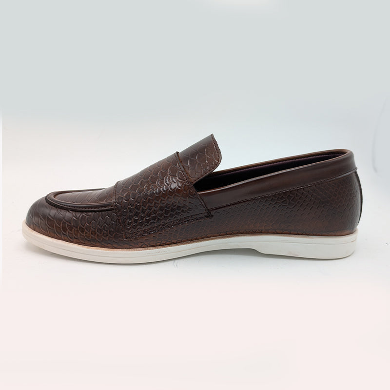 Men's Exotic Textured Monk Strap Slip-On