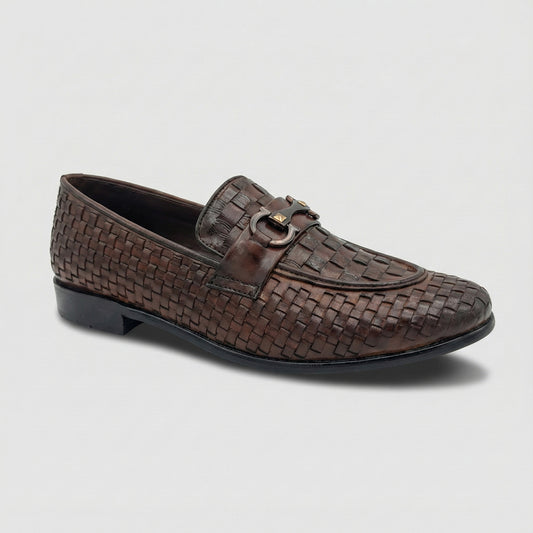 Men's Basketweave Formal Dress Shoe