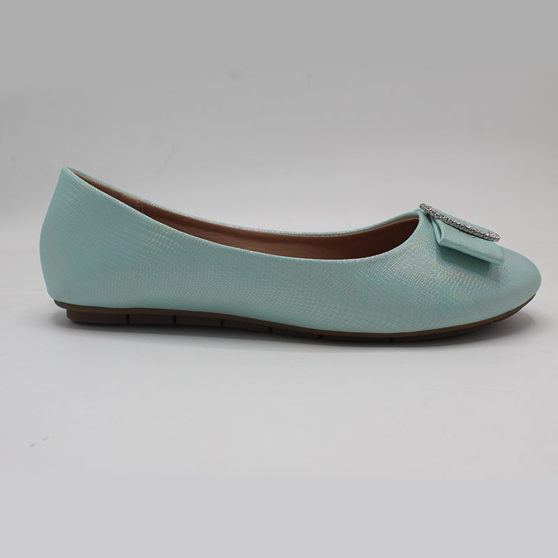 STEPLAR Metallic Rhinestone Buckle Flat