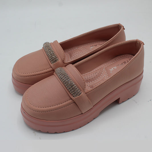 STEPLAR Chunky Platform Rhinestone Court