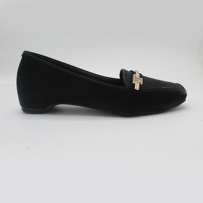 STEPLAR Squared-Toe Gold Bar Flat