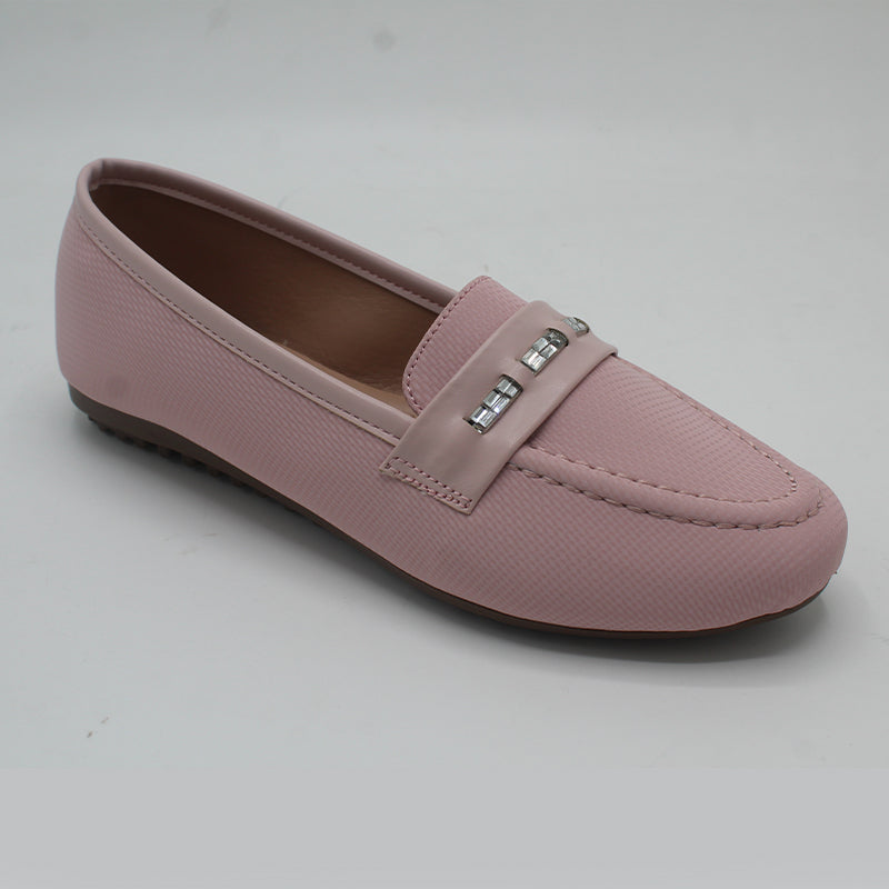 STEPLAR Quilted Pink Jewel Accent Flat