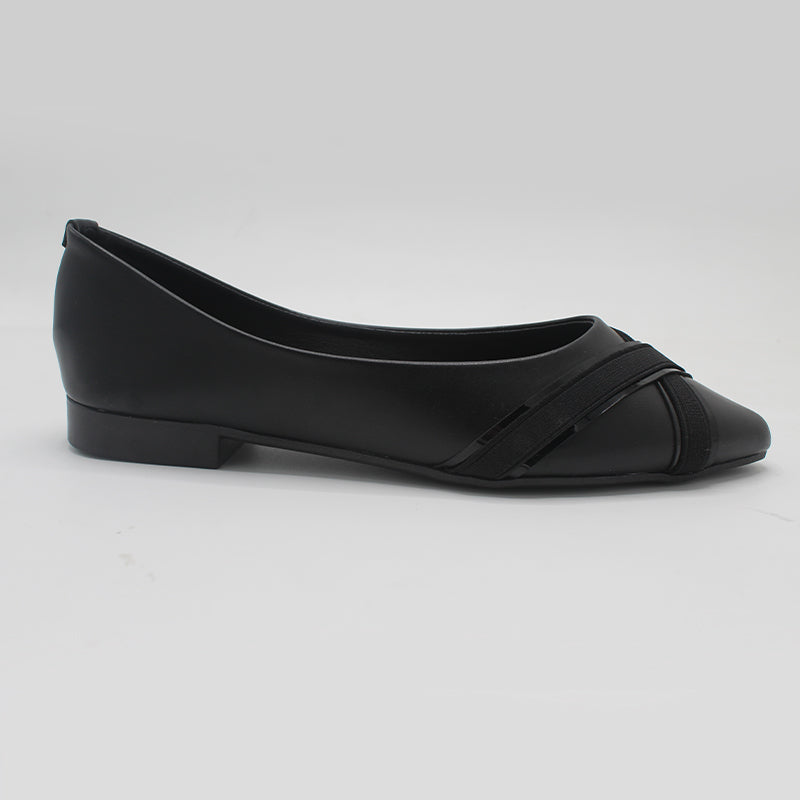 STEPLAR Elegant Pointed Cross-Strap Flat