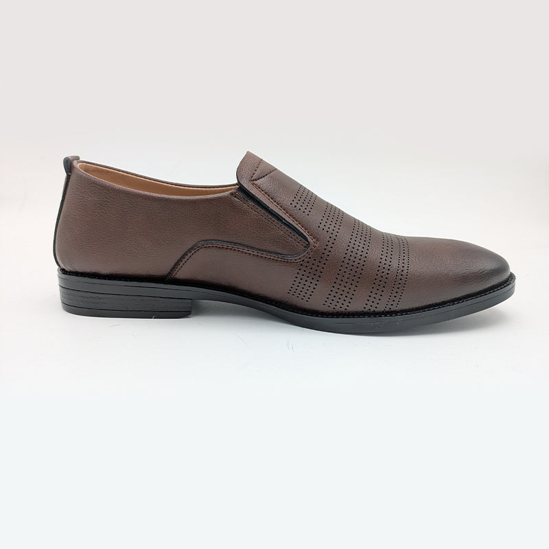 Men's Breathable Perforated Formal Slip-On Shoes