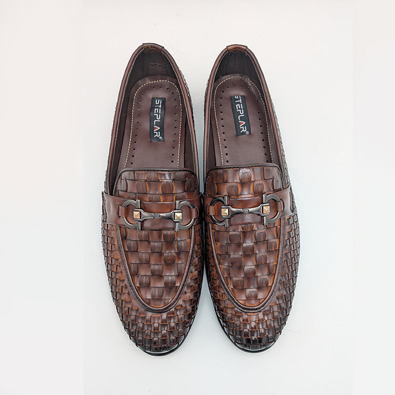 Men's Basketweave Formal Dress Shoe