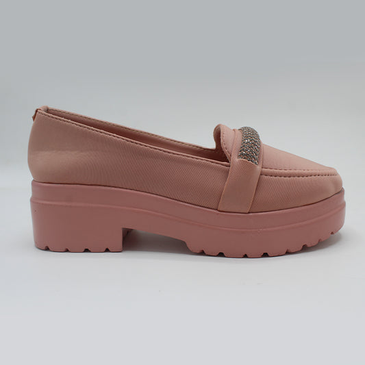 STEPLAR Chunky Platform Rhinestone Court