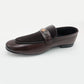 Men's Dual-Tone Brown & Black Dress Shoe with Interlocking Buckle