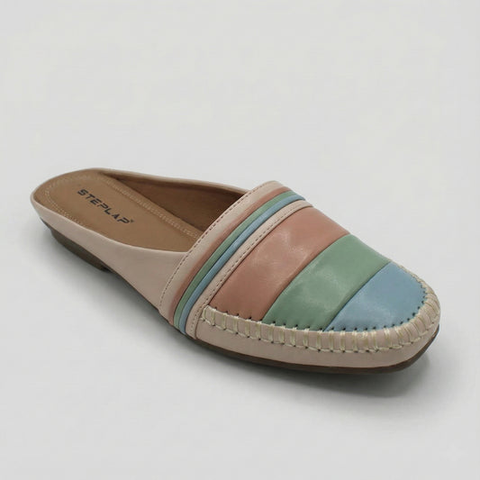 STEPLAR Riviera Stripe Backless Mule
