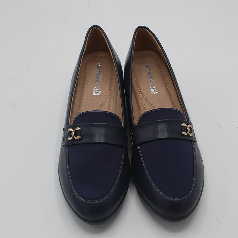 STEPLAR Burgundy Comfort Wedge Loafer