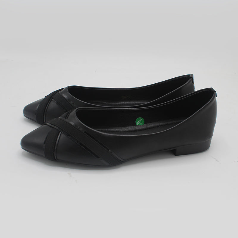 STEPLAR Elegant Pointed Cross-Strap Flat