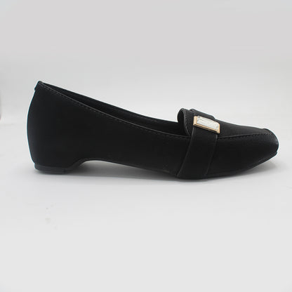 STEPLAR Squared-Toe Jewel Accent Flat