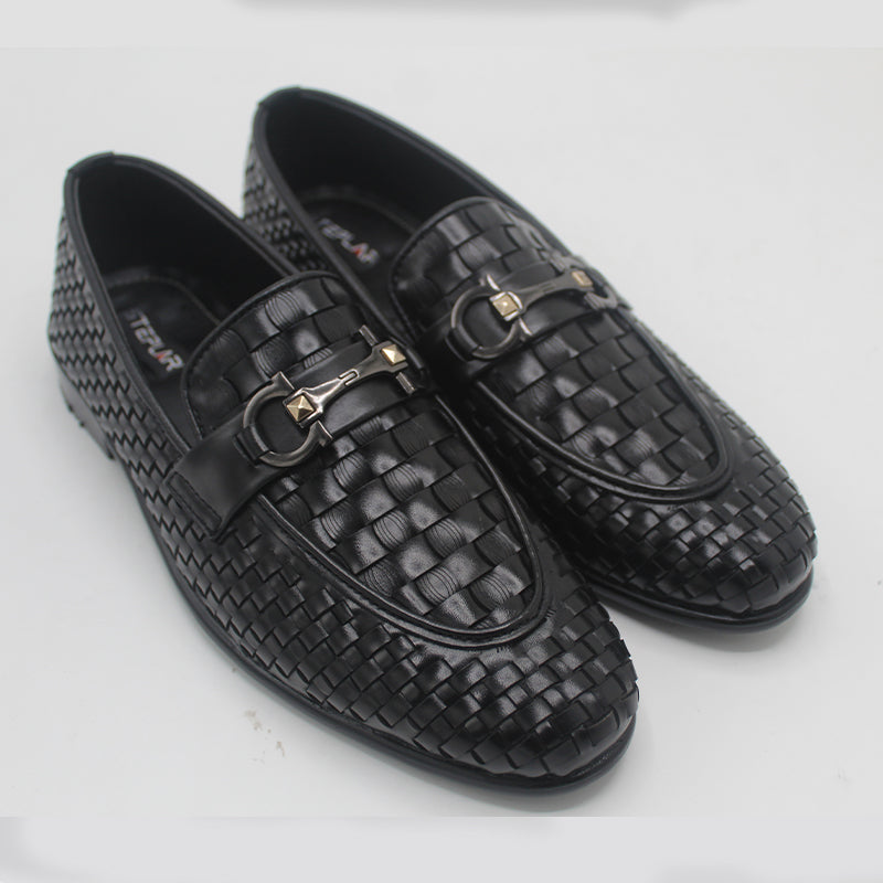 Men's Basketweave Formal Dress Shoe