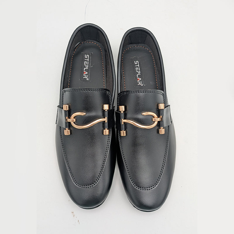 Men's Formal Mocha Dress Shoe with Gancini-Style Hardware