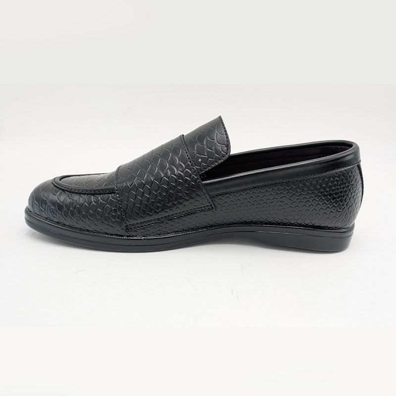 Men's Exotic Textured Monk Strap Slip-On