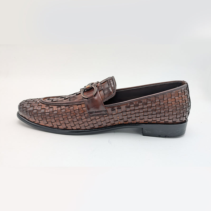 Men's Basketweave Formal Dress Shoe
