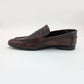 STEPLAR Men's Burnished Leather Formal Slip-On Dress Shoe