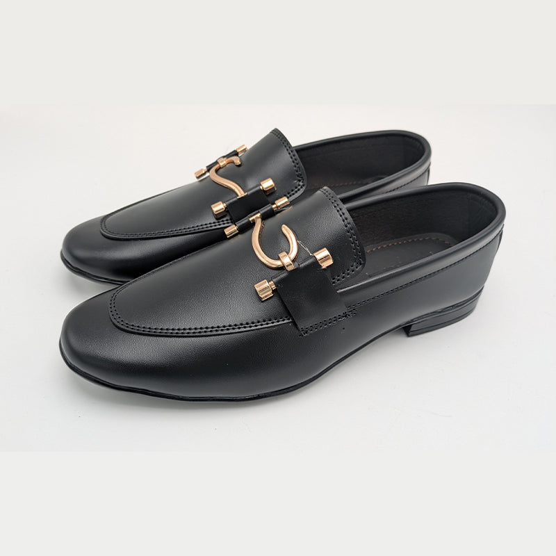 Men's Formal Mocha Dress Shoe with Gancini-Style Hardware