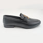 Men's Elite Formal Slip-On Dress Shoe with Monogram Buckle
