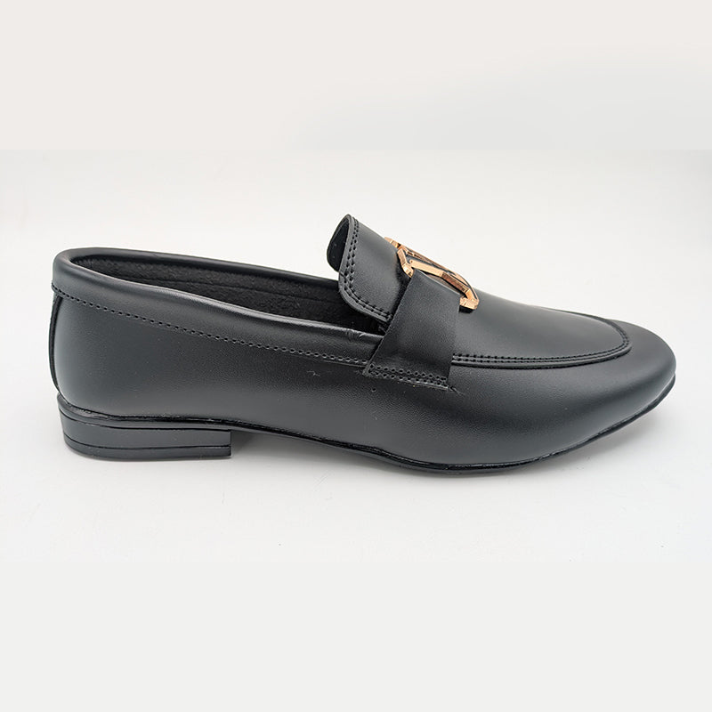 Men's Elite Formal Slip-On Dress Shoe with Monogram Buckle