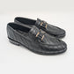 Men's Chevron-Stitch Formal Shoe with Metal V-Logo