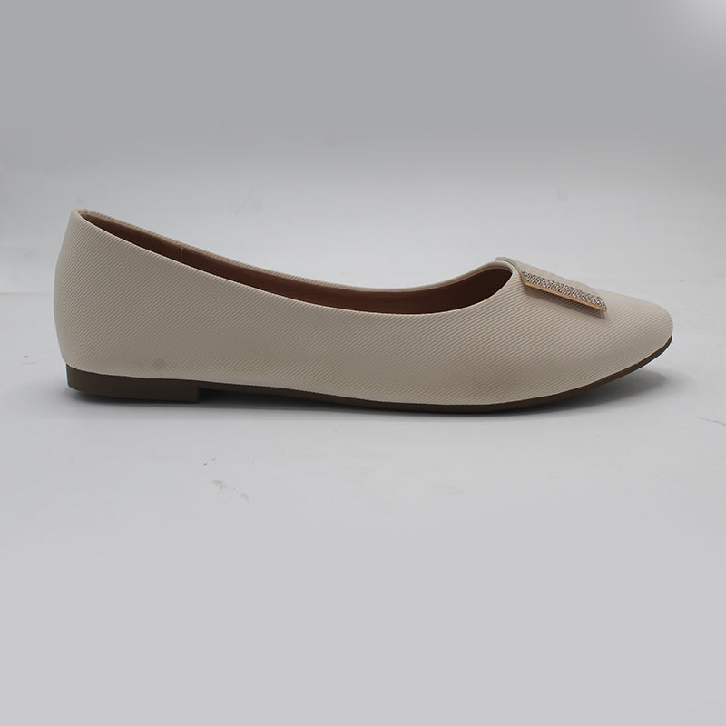 STEPLAR Elegant Ribbed Charm Flat