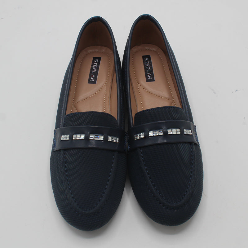 STEPLAR Quilted Pink Jewel Accent Flat