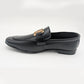 Men's Elite Formal Slip-On Dress Shoe with Monogram Buckle