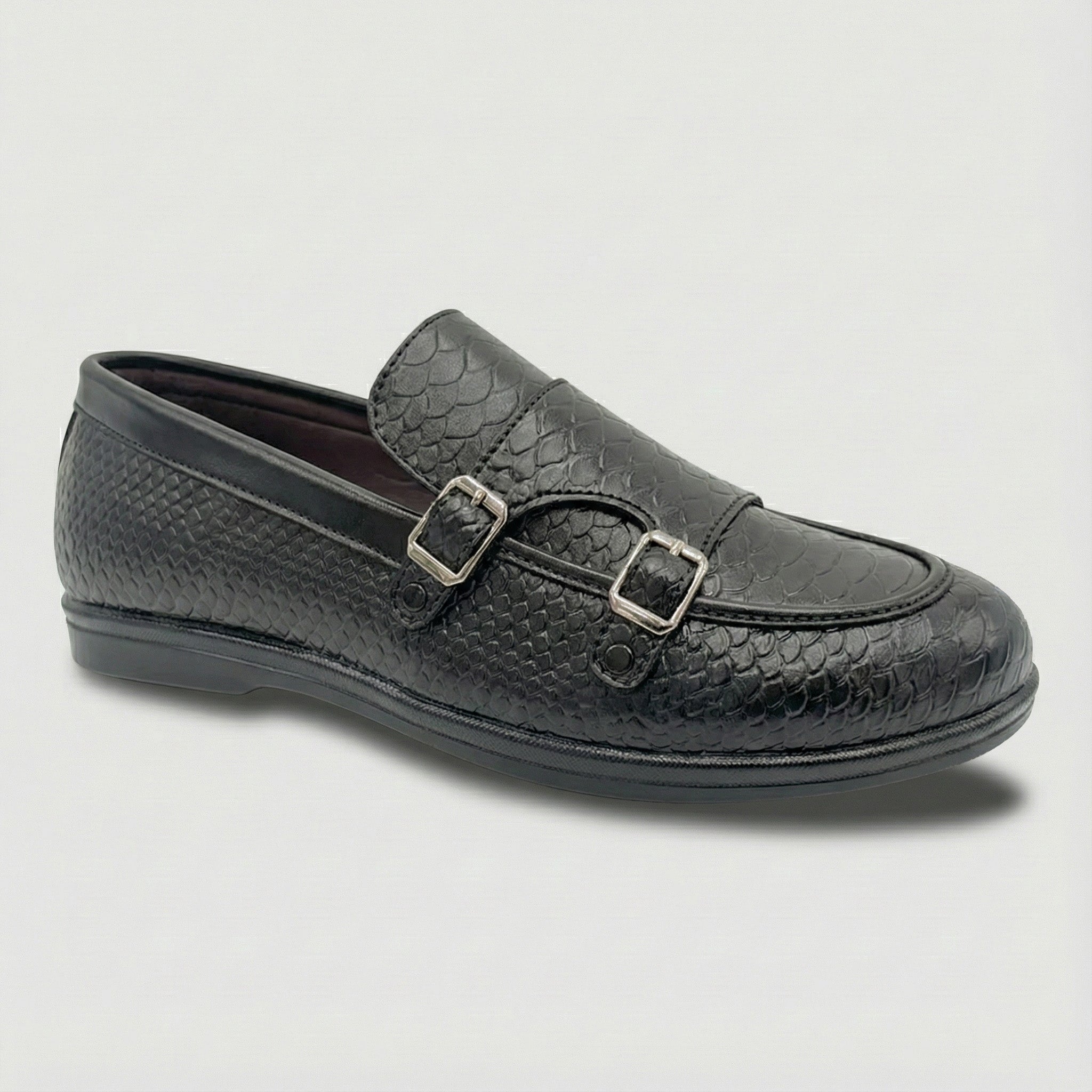 Men's Exotic Textured Monk Strap Slip-On – Steplar